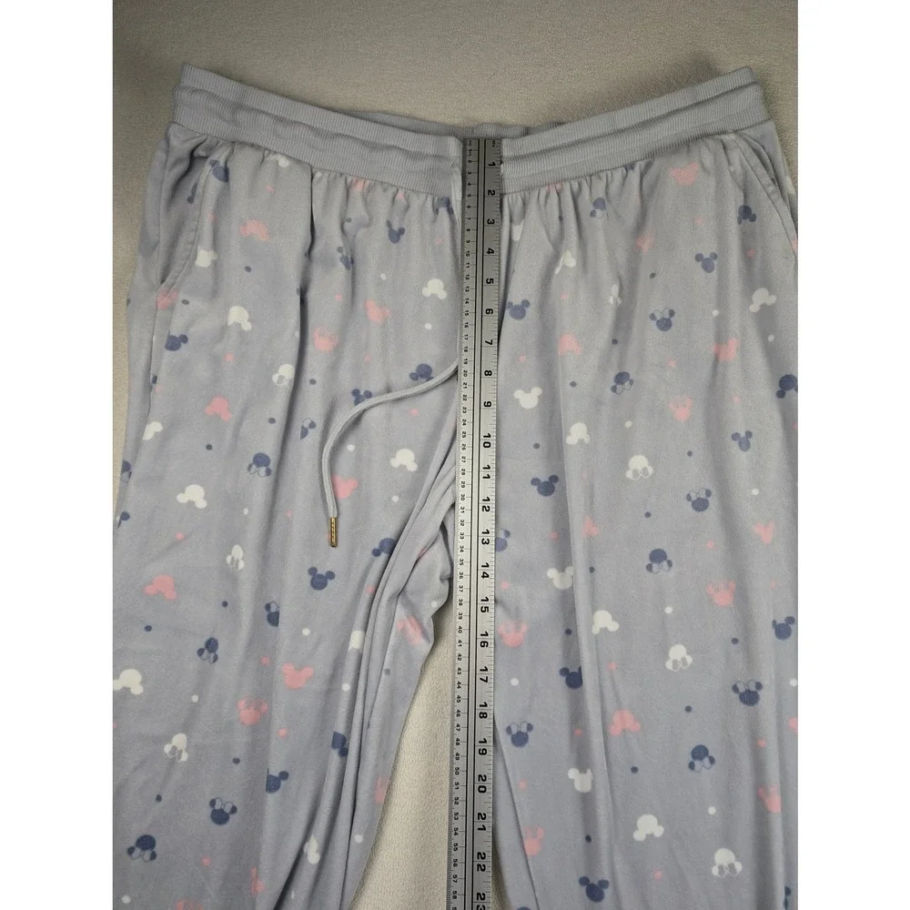 Disney Pajama 2 Piece‎ Set Women's Mickey Silky Stretch Fleece Long Sleeve XXL - Picture 4 of 13